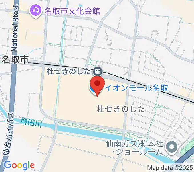 島村楽器 イオンモール名取店の地図
