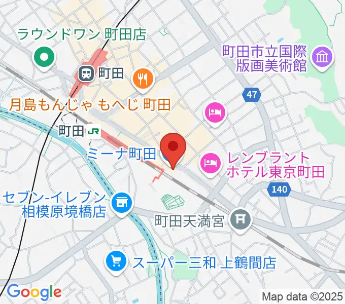 島村楽器 ミーナ町田店の地図