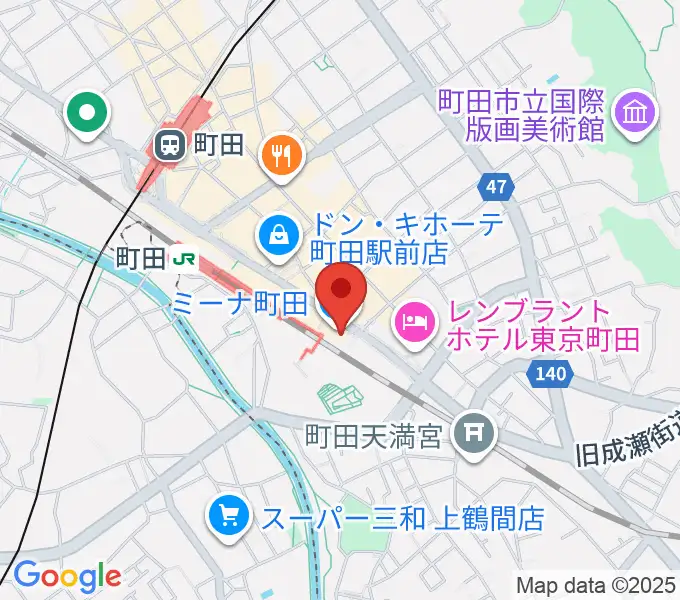 島村楽器 ミーナ町田店の地図