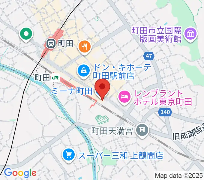 島村楽器 ミーナ町田店の地図