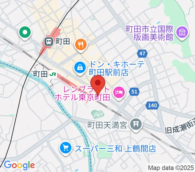 島村楽器 ミーナ町田店の地図