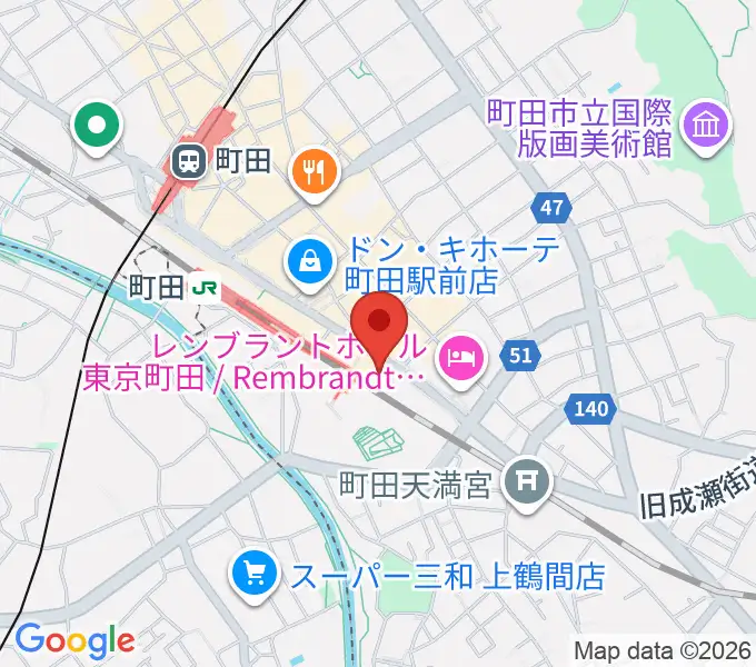 島村楽器 ミーナ町田店の地図