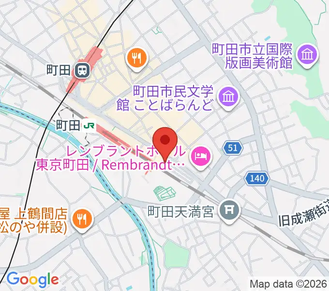 島村楽器 ミーナ町田店の地図