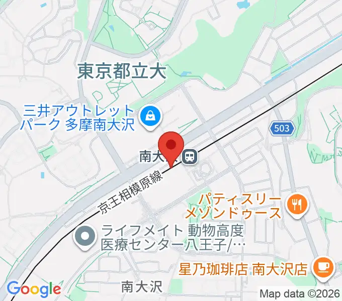 島村楽器 フレンテ南大沢店の地図