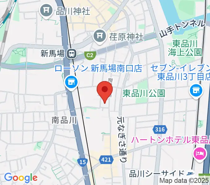 南品川TMスタジオの地図