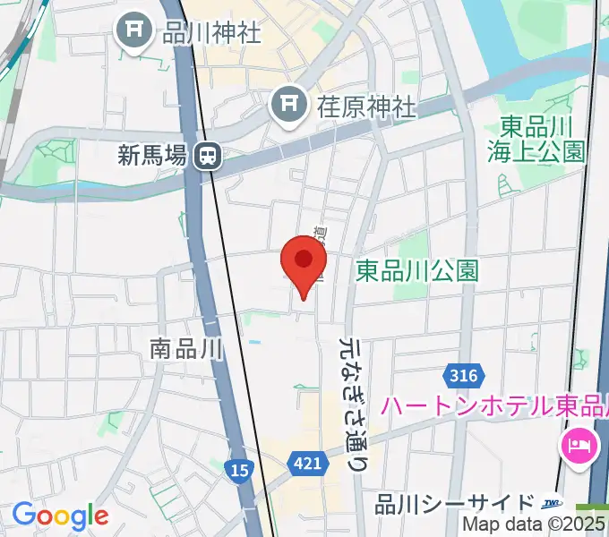 南品川TMスタジオの地図