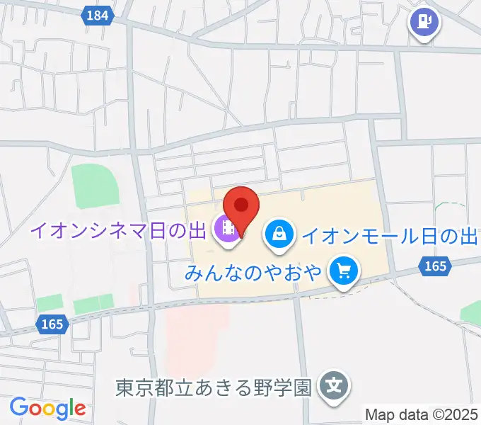 島村楽器 イオンモール日の出店の地図
