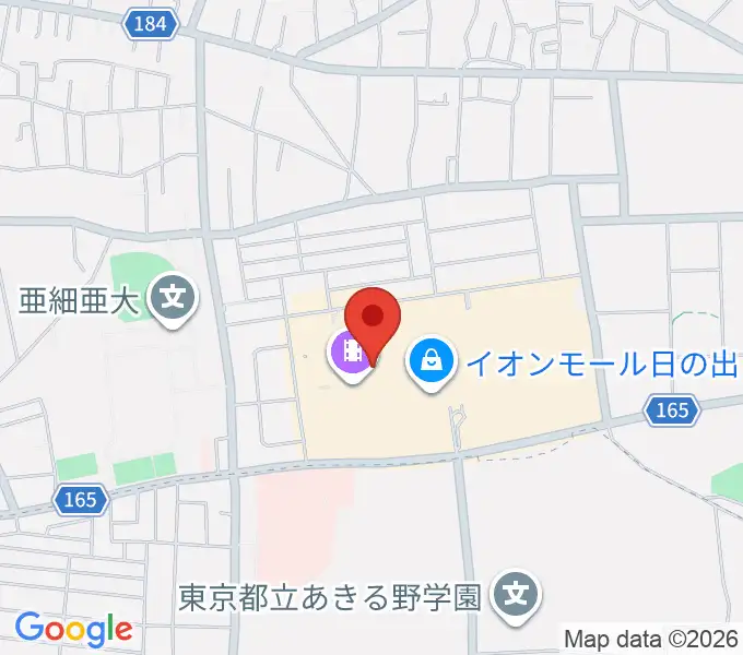 島村楽器 イオンモール日の出店の地図