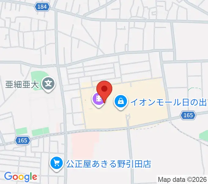 島村楽器 イオンモール日の出店の地図