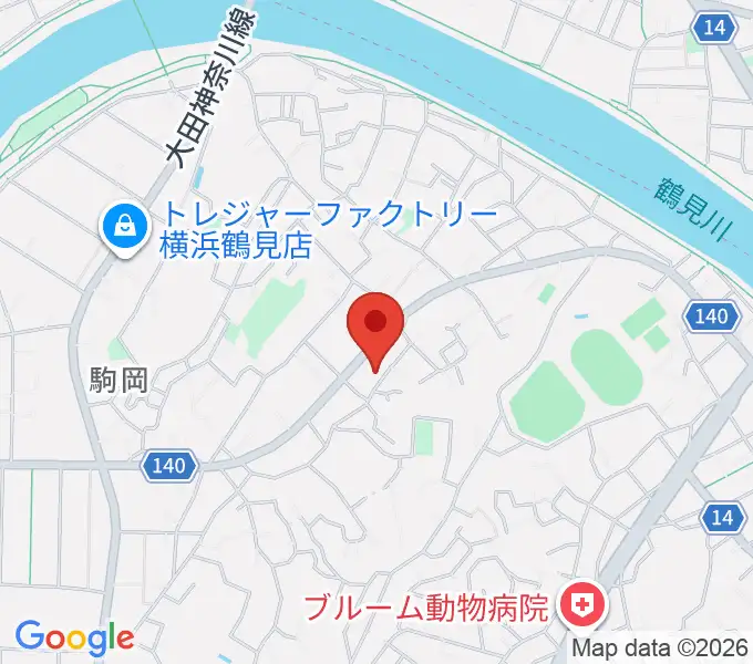 アオバ楽器 フレンド教室の地図