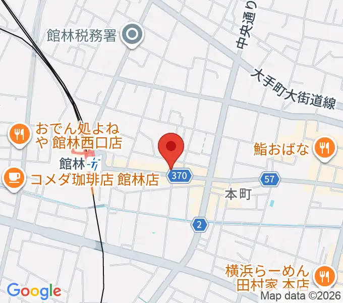 オトワ楽器の地図