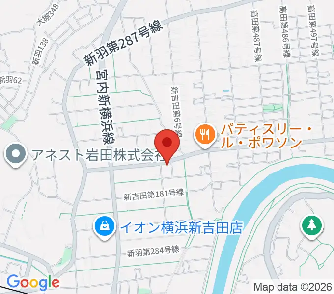 貝塚音楽教室の地図
