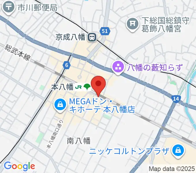 島村楽器 Wind & Repairの地図