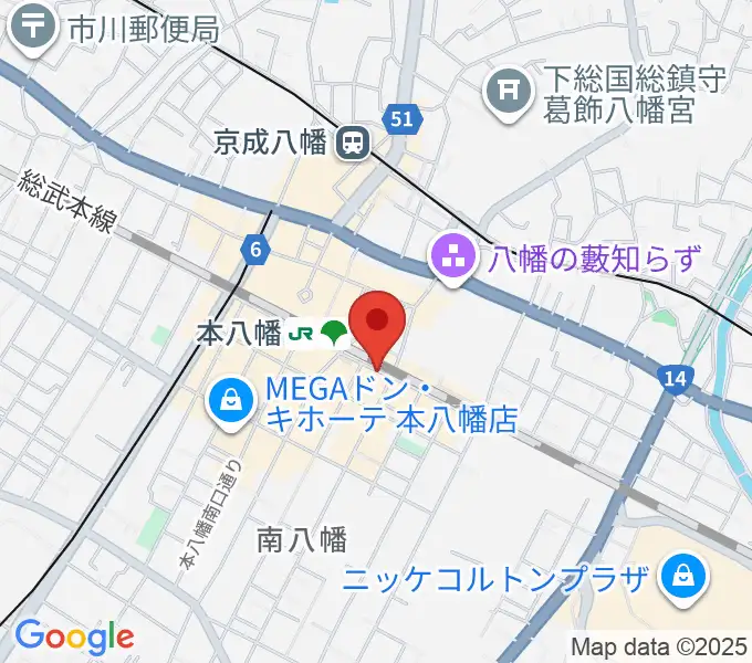 島村楽器 Wind & Repairの地図