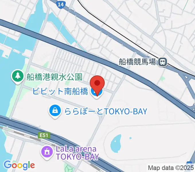 島村楽器 ビビット南船橋店の地図
