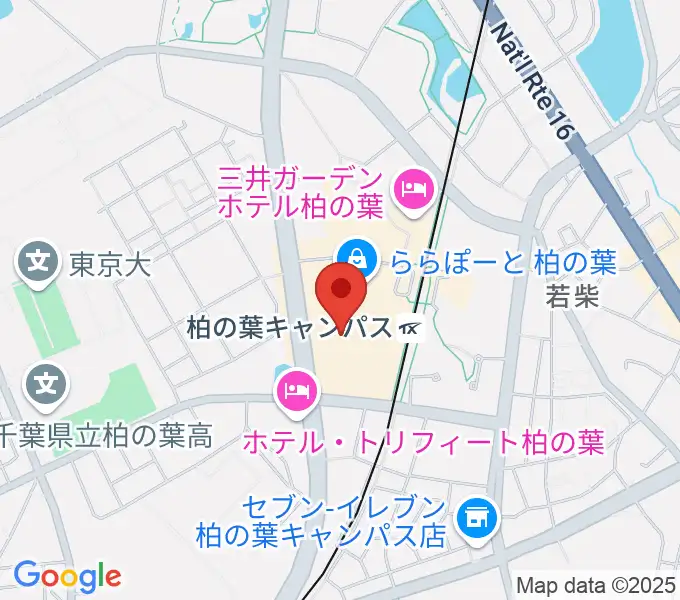 島村楽器 ららぽーと柏の葉店の地図
