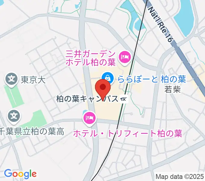 島村楽器 ららぽーと柏の葉店の地図