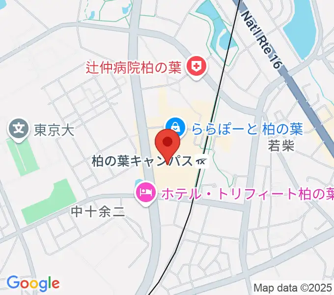 島村楽器 ららぽーと柏の葉店の地図