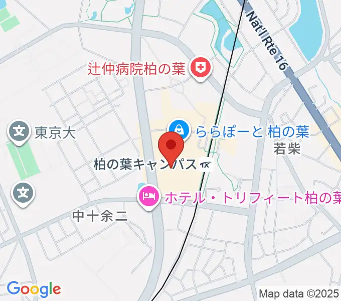 島村楽器 ららぽーと柏の葉店の地図