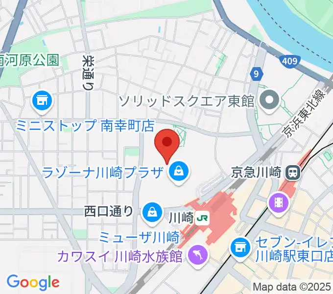 島村楽器 ラゾーナ川崎店の地図