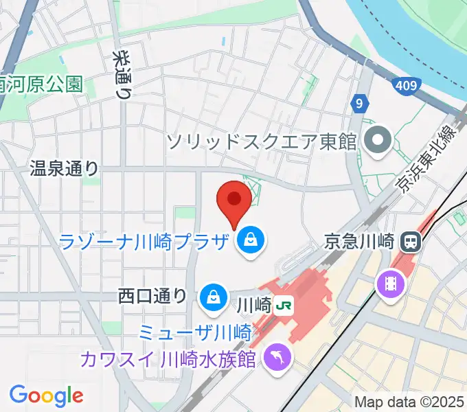 島村楽器 ラゾーナ川崎店の地図