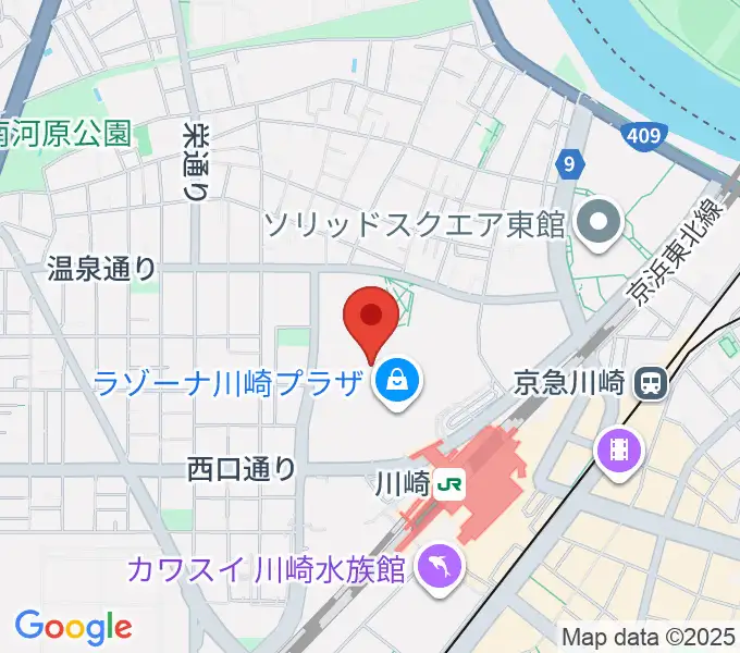 島村楽器 ラゾーナ川崎店の地図