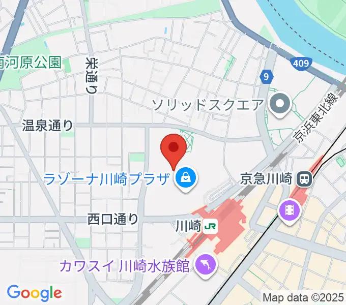 島村楽器 ラゾーナ川崎店の地図