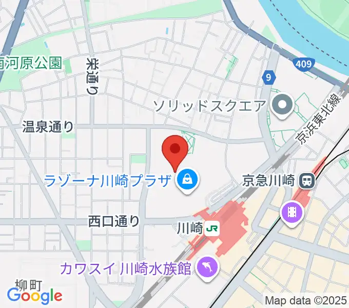 島村楽器 ラゾーナ川崎店の地図