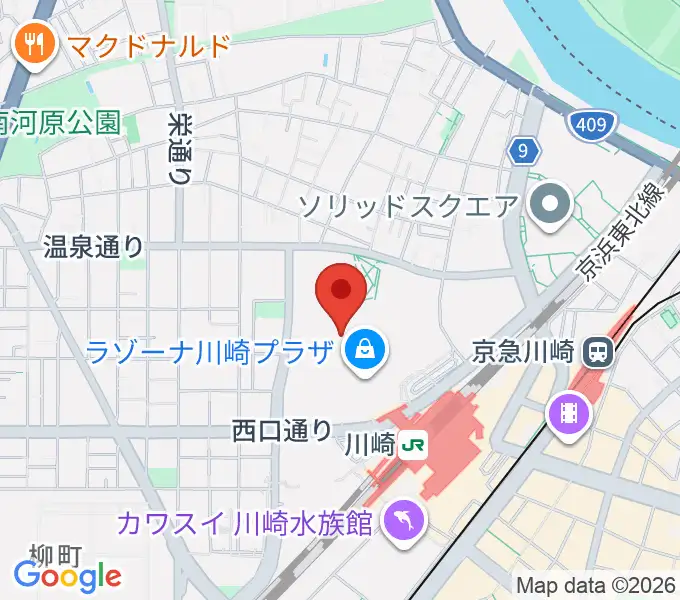 島村楽器 ラゾーナ川崎店の地図