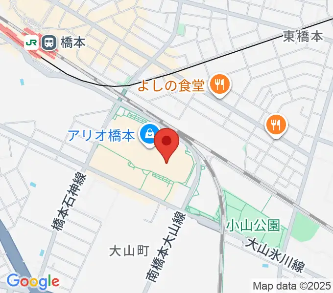 島村楽器 アリオ橋本店の地図