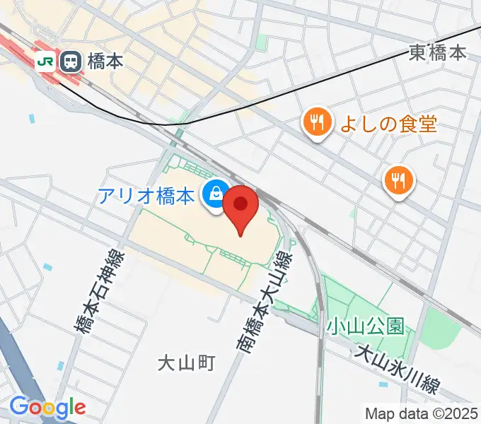 島村楽器 アリオ橋本店の地図