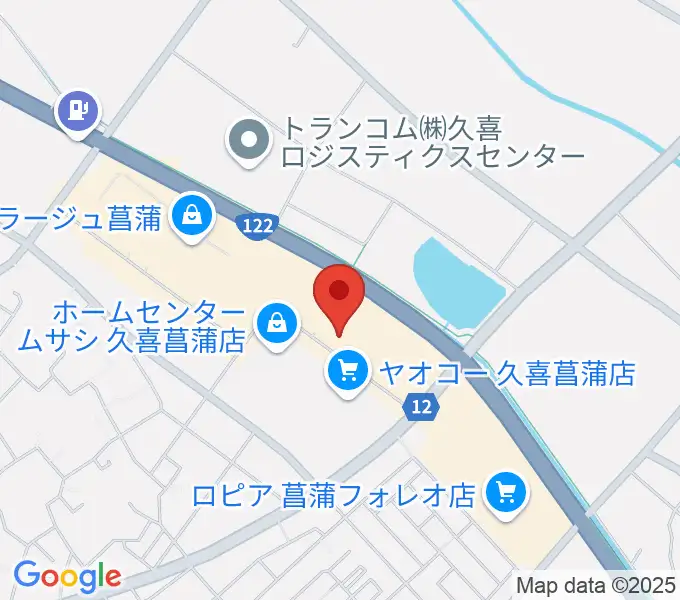島村楽器 モラージュ菖蒲店の地図