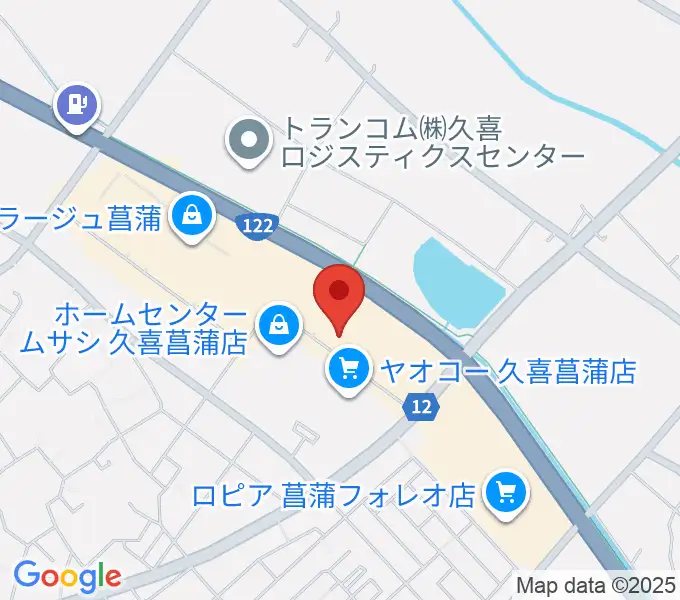 島村楽器 モラージュ菖蒲店の地図