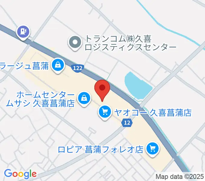 島村楽器 モラージュ菖蒲店の地図