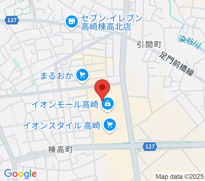 島村楽器 イオンモール高崎店の地図