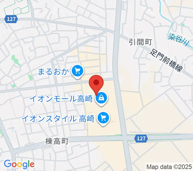 島村楽器 イオンモール高崎店の地図