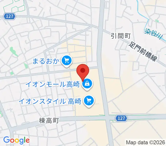 島村楽器 イオンモール高崎店の地図