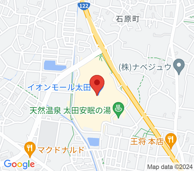 島村楽器 イオンモール太田店の場所