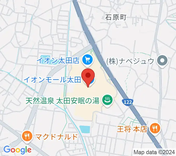 島村楽器 イオンモール太田店の地図