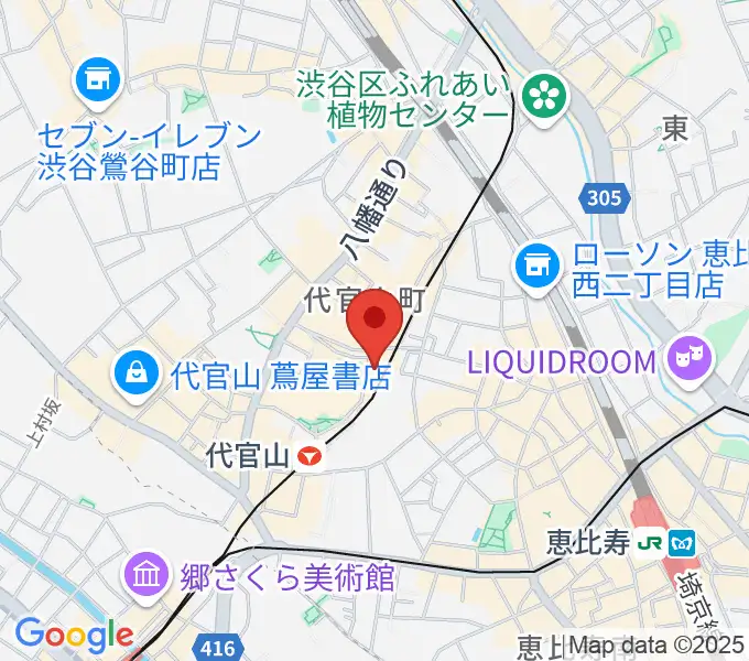 ギタートレーダーズ東京の地図