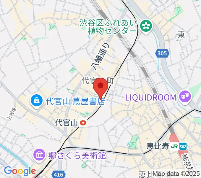 ギタートレーダーズ東京の地図