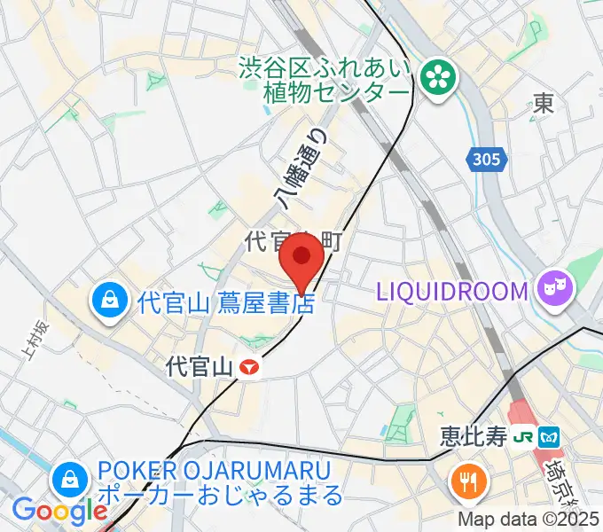 ギタートレーダーズ東京の地図