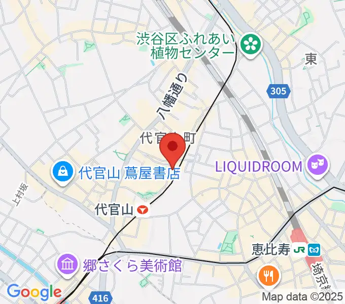ギタートレーダーズ東京の地図