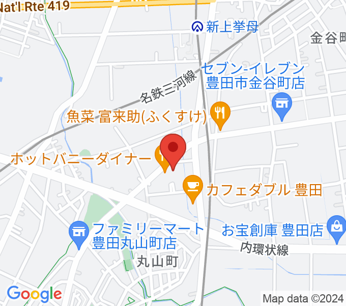 ロッキン豊田店ライブホールの場所