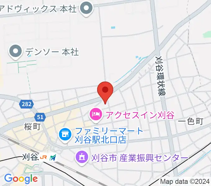 ロッキン刈谷本店の地図