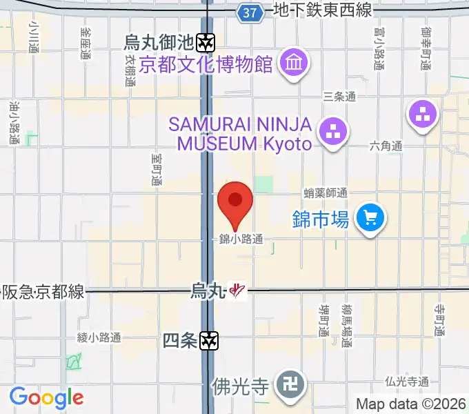 京都フィールドスタジオの地図