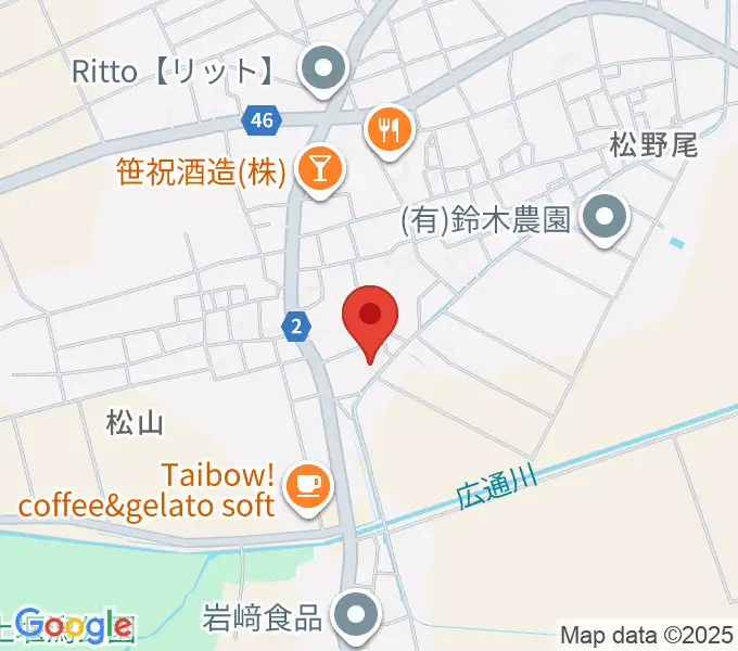 楽器屋JUNJUNの地図
