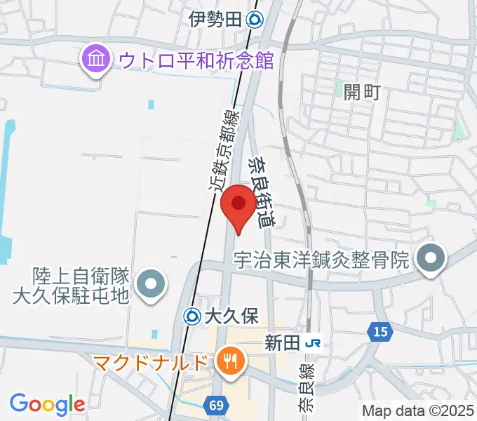 JEUGIA 宇治大久保店の地図