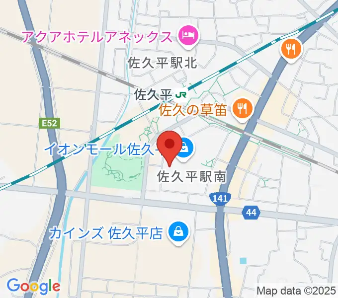 島村楽器 イオンモール佐久平店の地図