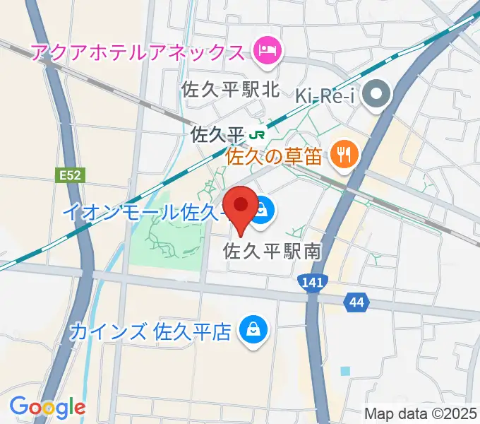 島村楽器 イオンモール佐久平店の地図
